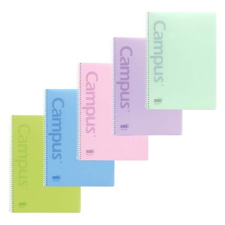 CAMPUS Premium 90 Cuadernos Espiral Tapa Plástico A4 Cuadriculado — Pack 5+1 GRATIS