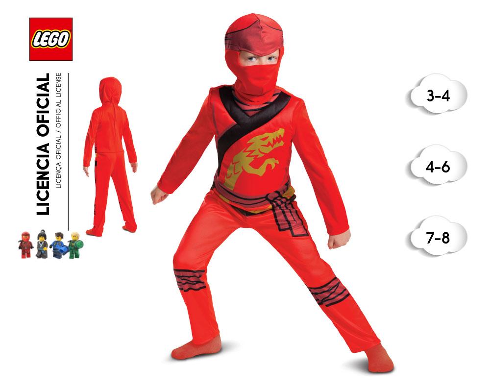Disfraz de Ninjago Rojo Infantil