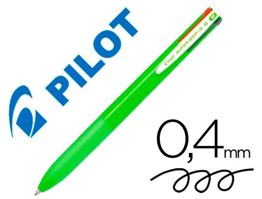 PILOT BOLI SUPERGRIP 4COLOR VERDE