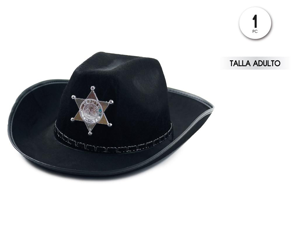 Sombrero de Sheriff Adulto - Accesorio Disfraz Oeste
