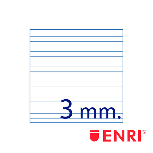 ENRI 4° - Cuaderno - encuadernado espiral - 80 hojas / 160 páginas - a rayas pauta