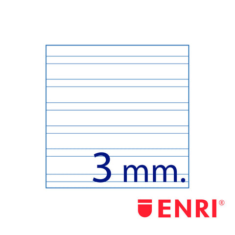 ENRI 4° - Cuaderno - encuadernado espiral - 80 hojas / 160 páginas - a rayas pauta