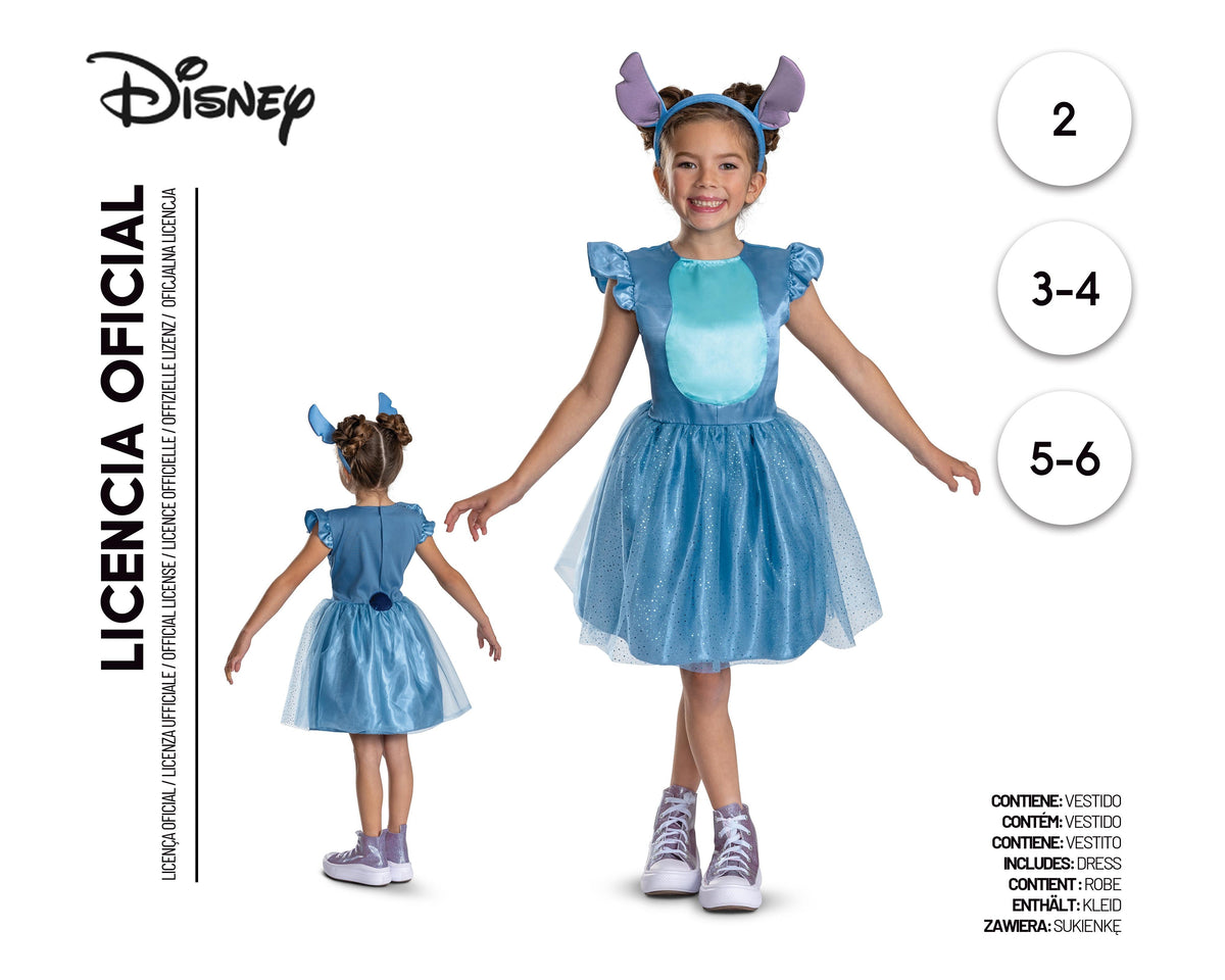 Disfraz de Stitch Clásico Infantil con Diadema
