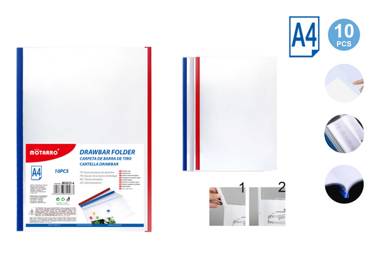 CARPETA DE BARRA TIRO A4