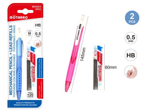 PORTAMINAS CON MINAS 0.5MM