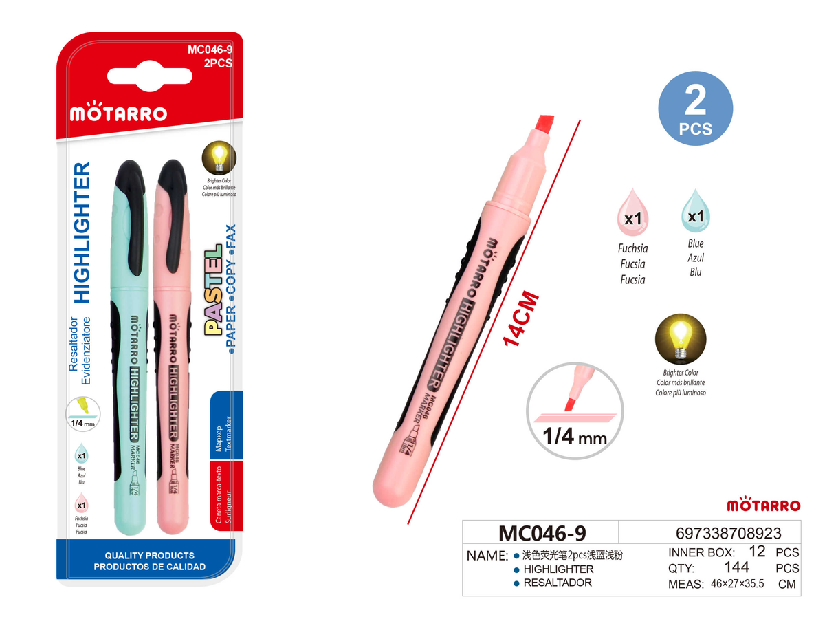 ROTULADOR FLUORECENTE 2PCS