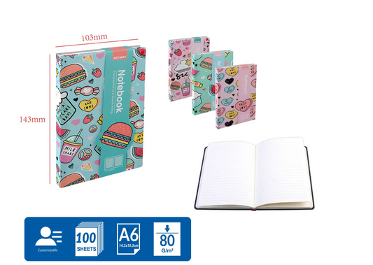 MU104-6 CUADERNO DE NOTAS A6 80G 100H