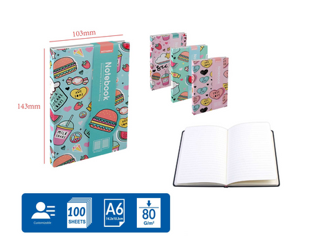 CUADERNO DE NOTAS A6 80G 100H
