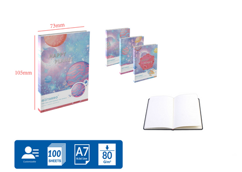 CUADERNO DE NOTAS A7 80G 100H