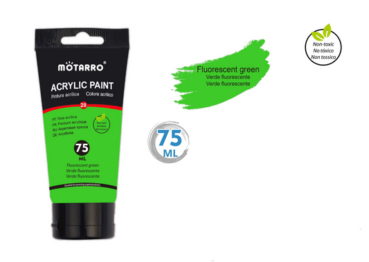 MP041-4 PINTURA ACRILICA 75ml VERDE FLUORECENTE