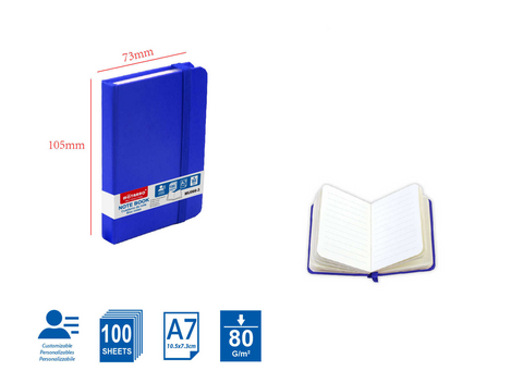 MU066-3 CUADERNO DE NOTAS A7 80G 100H