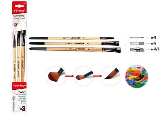 PINCELES 3PCS
