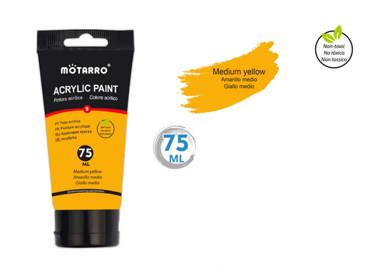 MP040-9 PINTURA ACRILICA 75ml AMARILLO MEDIO