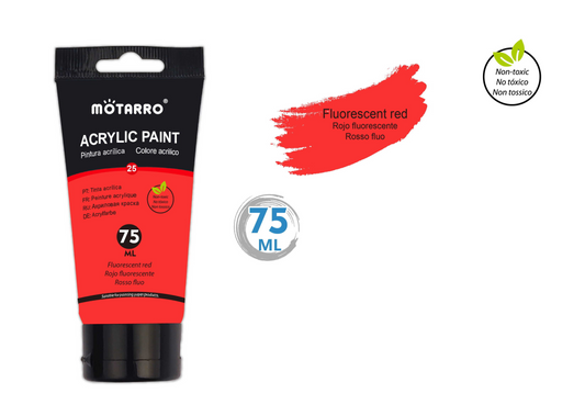 MP041-1 PINTURA ACRILICA 75ml ROJO FLUORECENTE