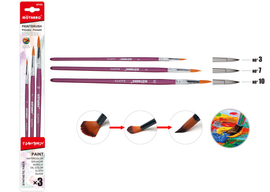 PINCELES 3PCS