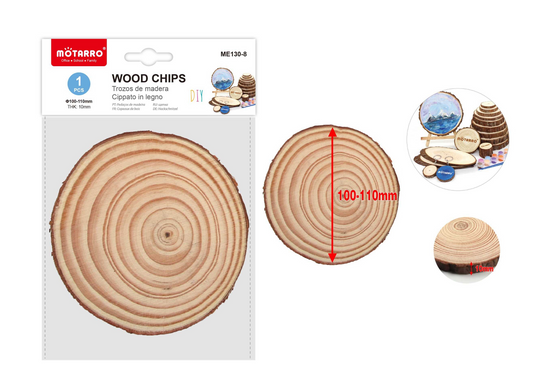 RODAJA DE MADERA 10-11*1cm 1pcs MANUALIDADES