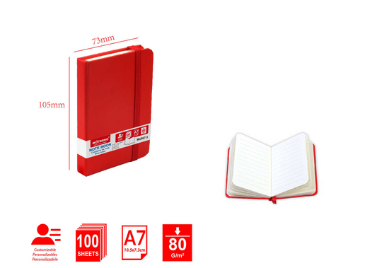 MU067-3 CUADERNO DE NOTAS A7 80G 100H