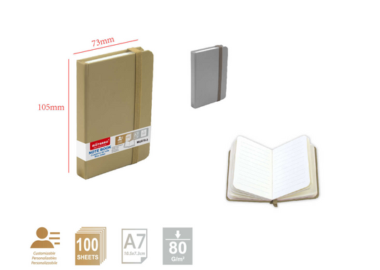 MU070-3 CUADERNO DE NOTAS A7 80G 100H