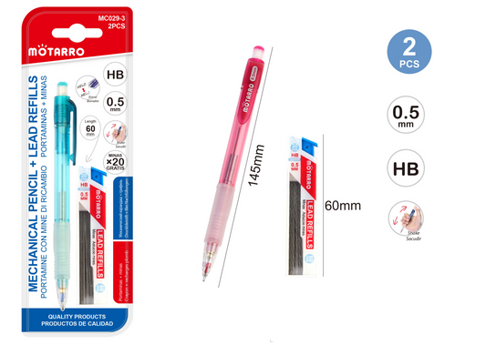 PORTAMINAS CON MINAS 0.5MM