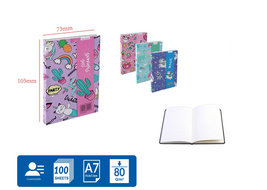 MU105-7 CUADERNO DE NOTAS A7 80G 100H