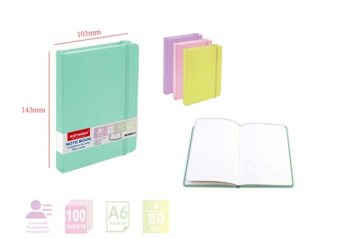 CUADERNO DE NOTAS A6 80G 100H