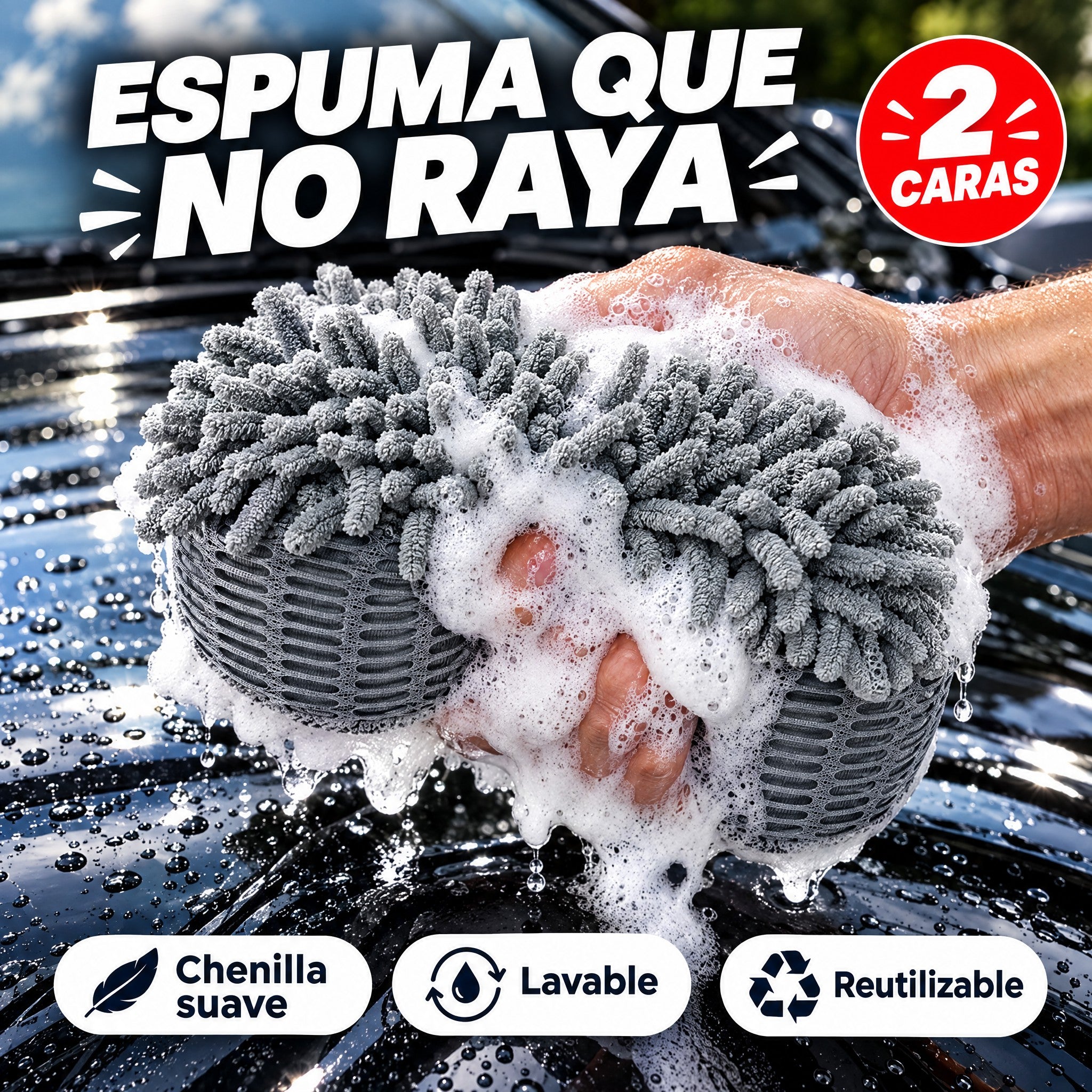 Esponja chenilla doble cara