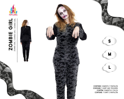 DISFRACE ZOMBIE GIRL TALLA  M 20015