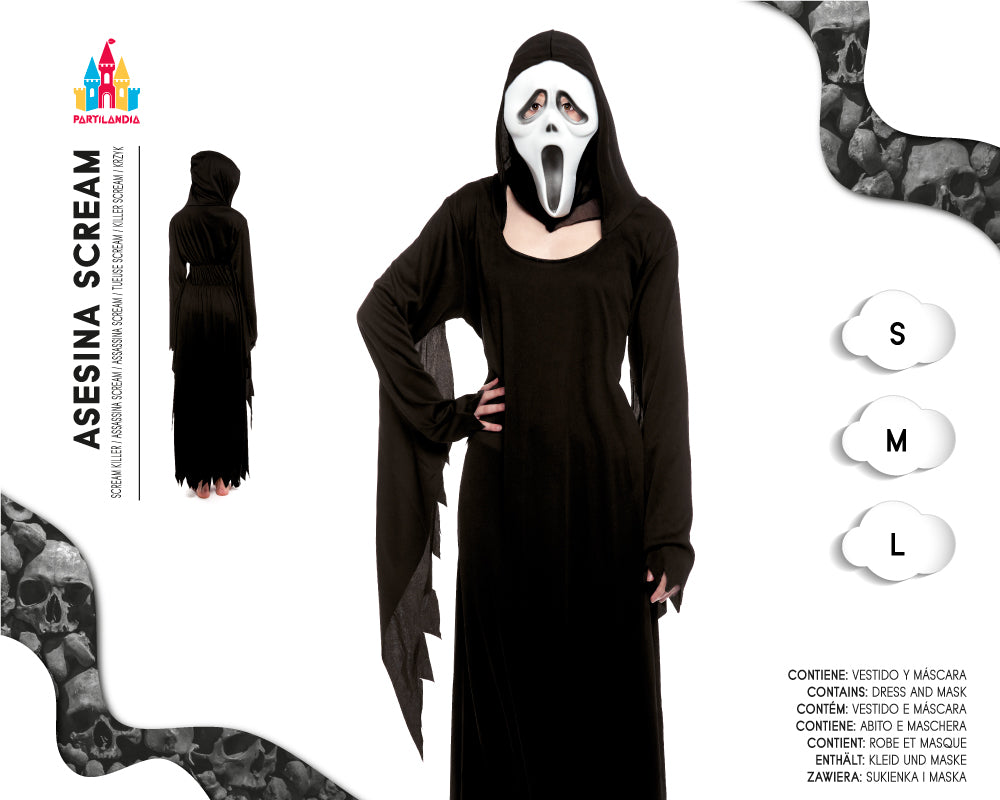 DISFRACE ASESINA SCREAM TALLA  L 20037