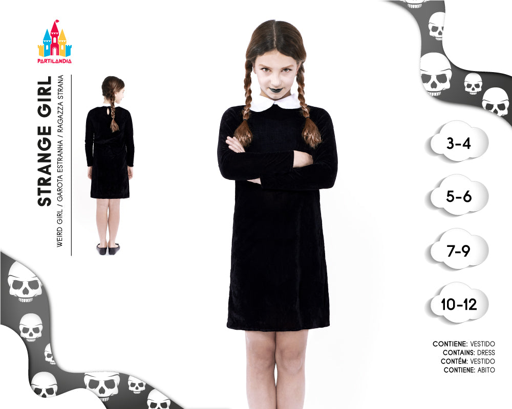 DISFRACE STRANGE GIRL TALLA 4-6 20644