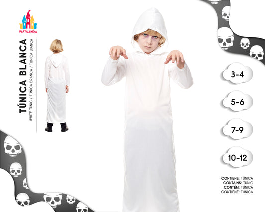 DISFRACE TUNICA BLANCA TALLA 3-4 20750