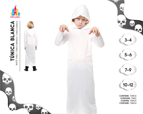 DISFRACE TUNICA BLANCA TALLA 10-12 20753