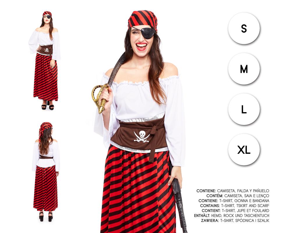 Disfraz de Pirata para Mujer - Aventura en Carnaval