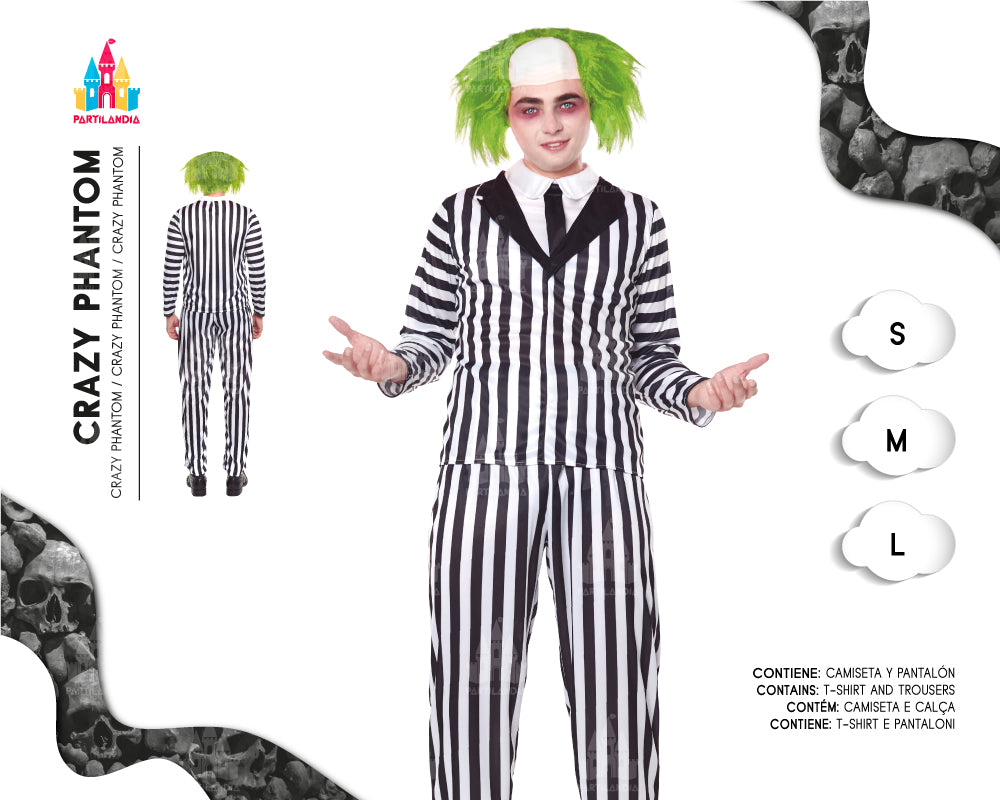 DISFRACE CRAZY PHANTOM  TALLA S 22200