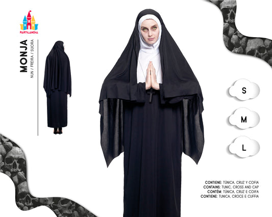 DISFRACE MONJA MALDITA TALLA S 22215