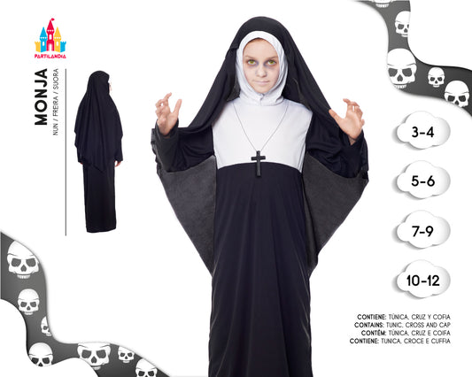DISFRACE MONJA MALDITA TALLA 7-9 22220