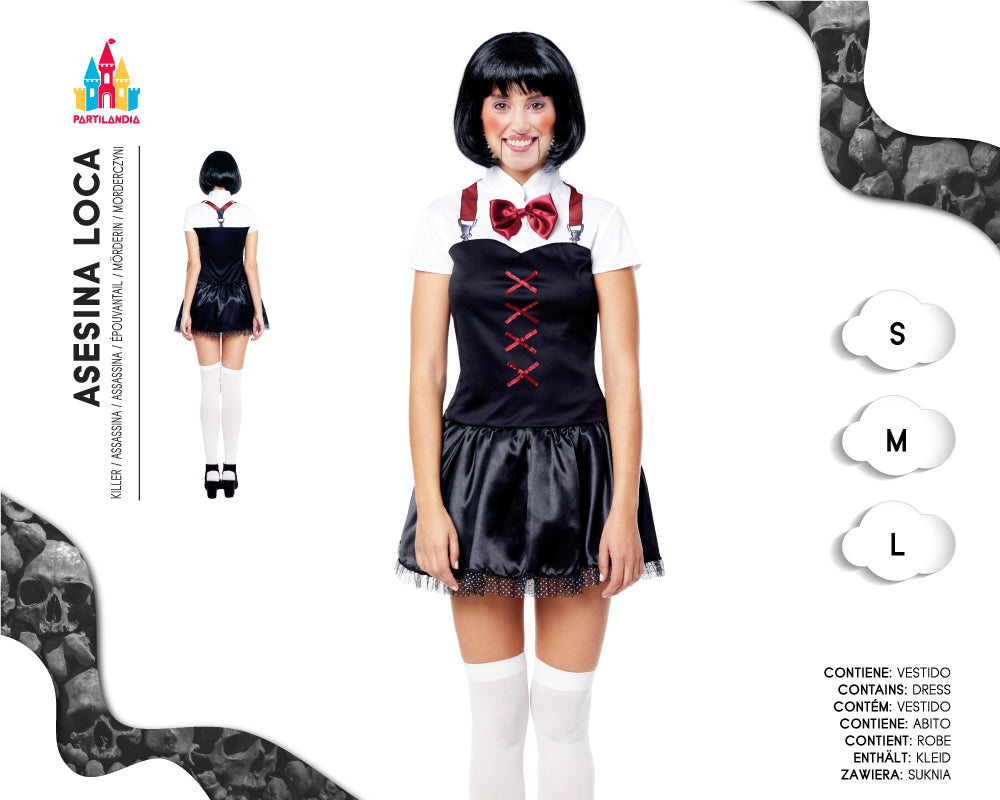 DISFRACE ASESINA LOCA TALLA M 22633