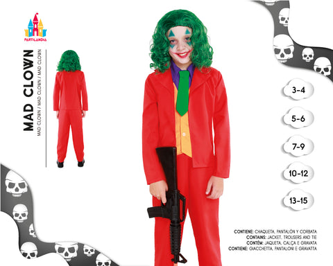 DISFRACE MAD CLOWN TALLA  7-9 23121