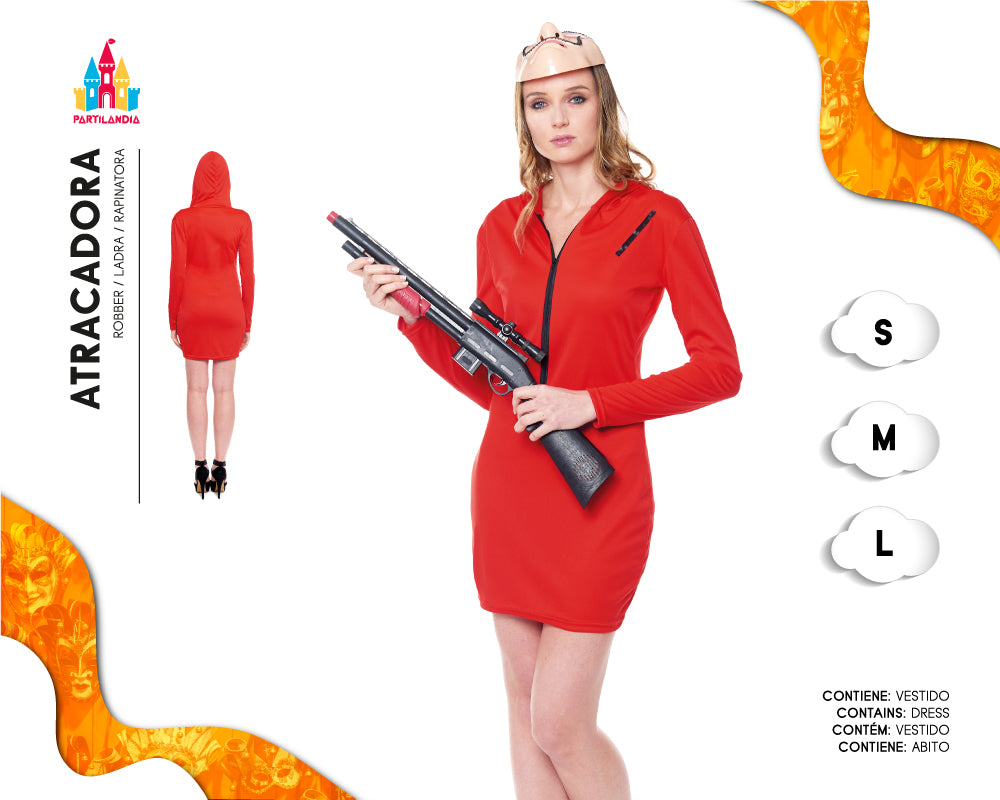 DISFRACE ATRACADORA TALLA S 23127