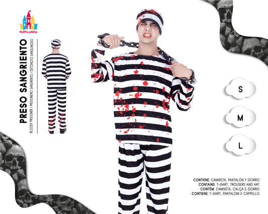 DISFRACE PRESO SANGRIENTO TALLA L 23274