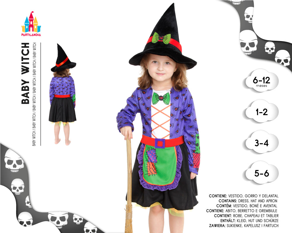 DISFARCE BABY WITCH TALLA 6-12M 23361