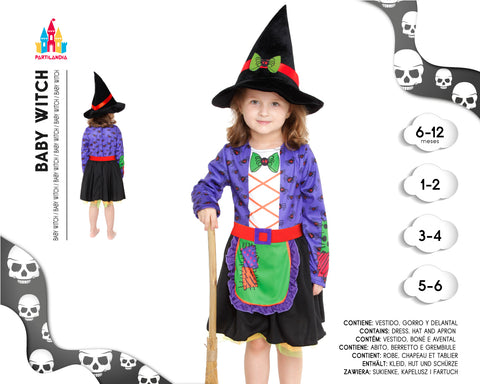 DISFARCE BABY WITCH TALLA 6-12M 23361