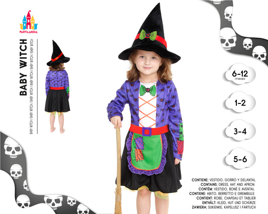 DISFRACE BABY WITCH TALLA 1-2 23362