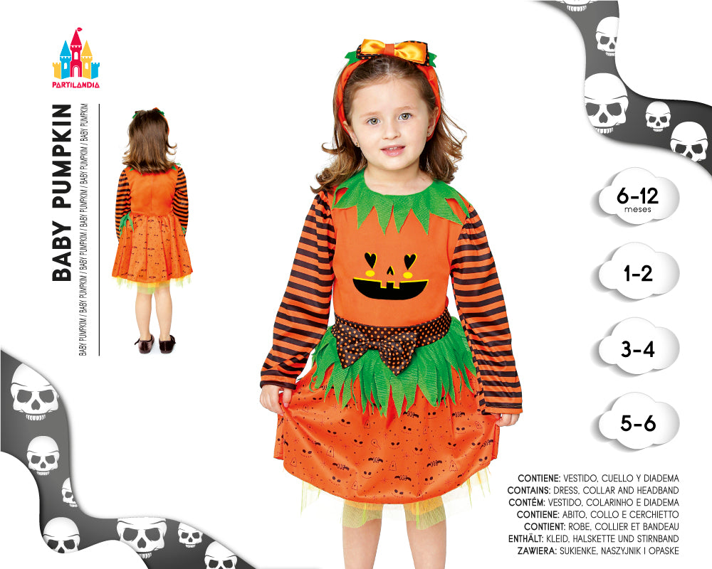 DISFRACE BABY GIRL PUMPKIN  TALLA 1-2 23370