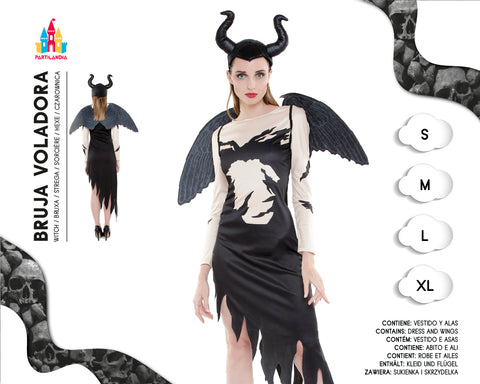 DISFRACE BRUJA VOLADORA TALLA L 23473