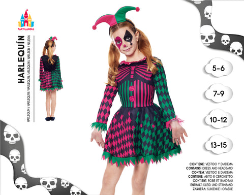 DISFRACE HARLEQUIN TALLA 13-15 23481