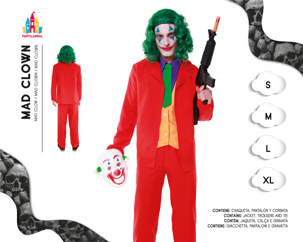 DISFRACE MAD CLOWN TALLA XL 23524