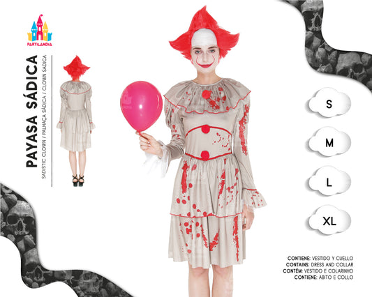 DISFRACE PAYASA SADICA TALLA XL 23544
