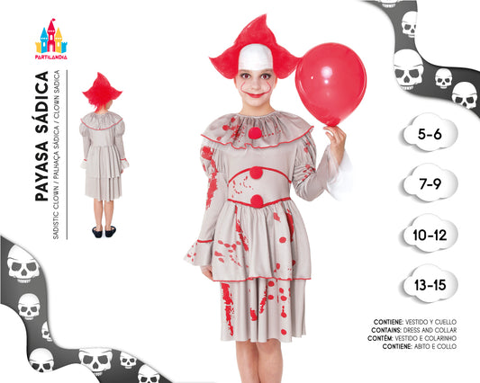DISFRACE PAYASA SADICA TALLA 13-15 23548