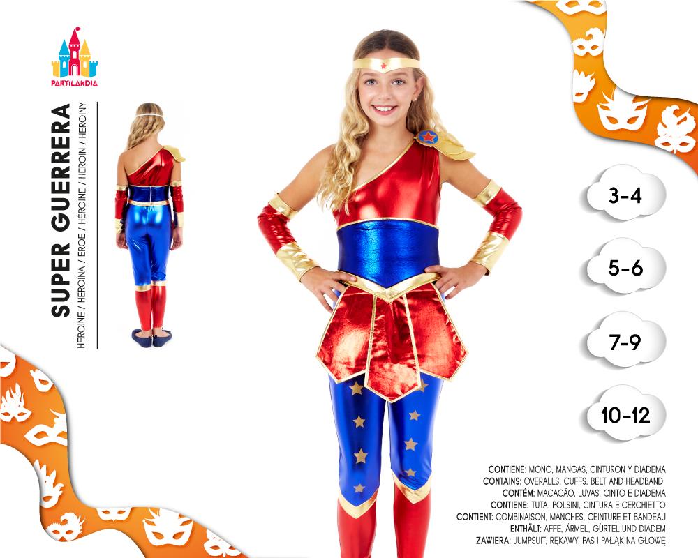 Disfraz de Super Guerrera Infantil