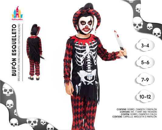 DISFARCE BUFON ESQUELETO TALLA 10-12 24439